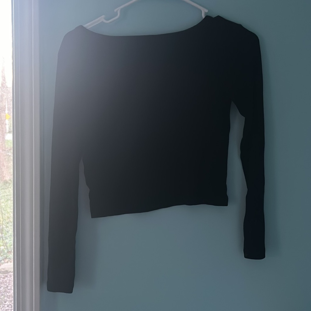 🪩girls black long sleeve shirt - Picture 2 of 4